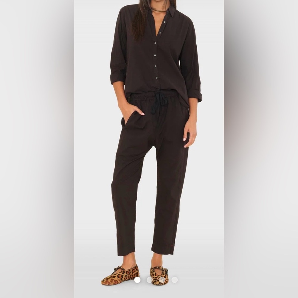 XiRENA Draper Black drawstring Pants. Small. 100% cotton